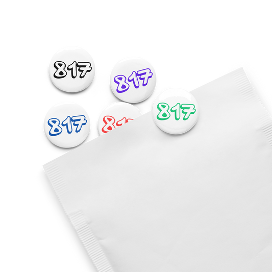 817 Multi Color Set of pin buttons