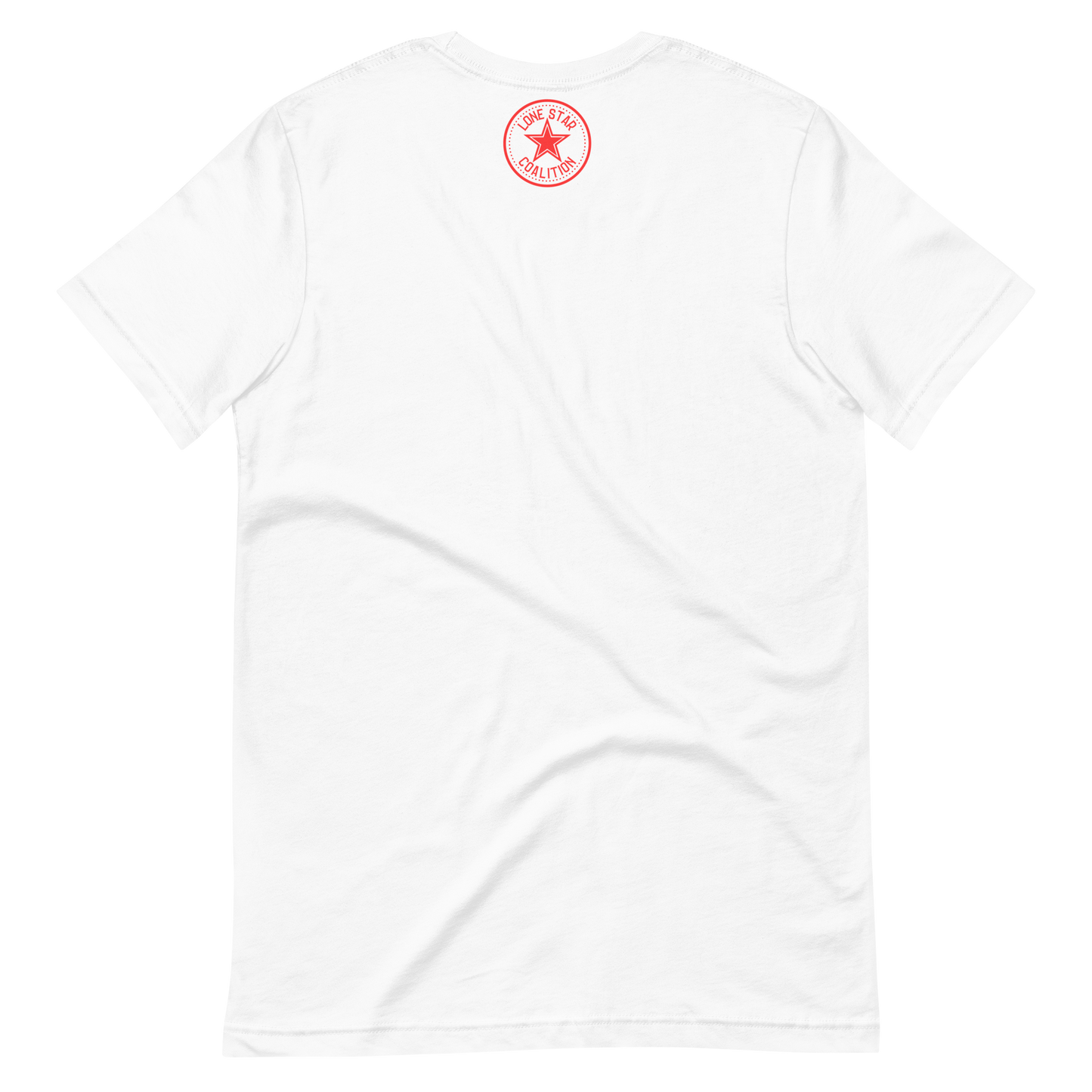 Fort Worth 817 WHT font RED outline Unisex t-shirt