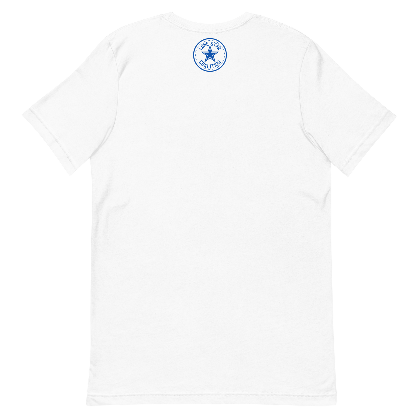 FTW 817 WHT font BLU outline Unisex t-shirt