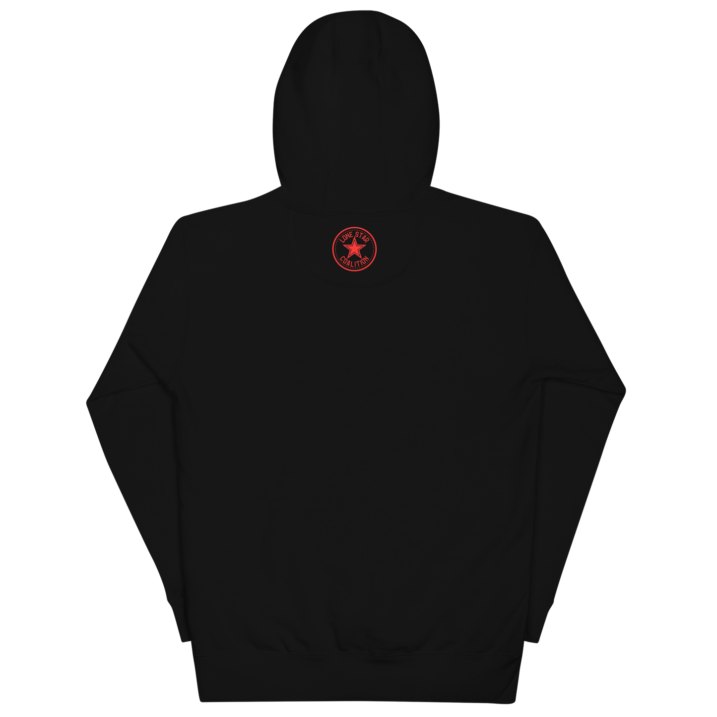 Fort Worth 817 WHT font RED outline Unisex Hoodie