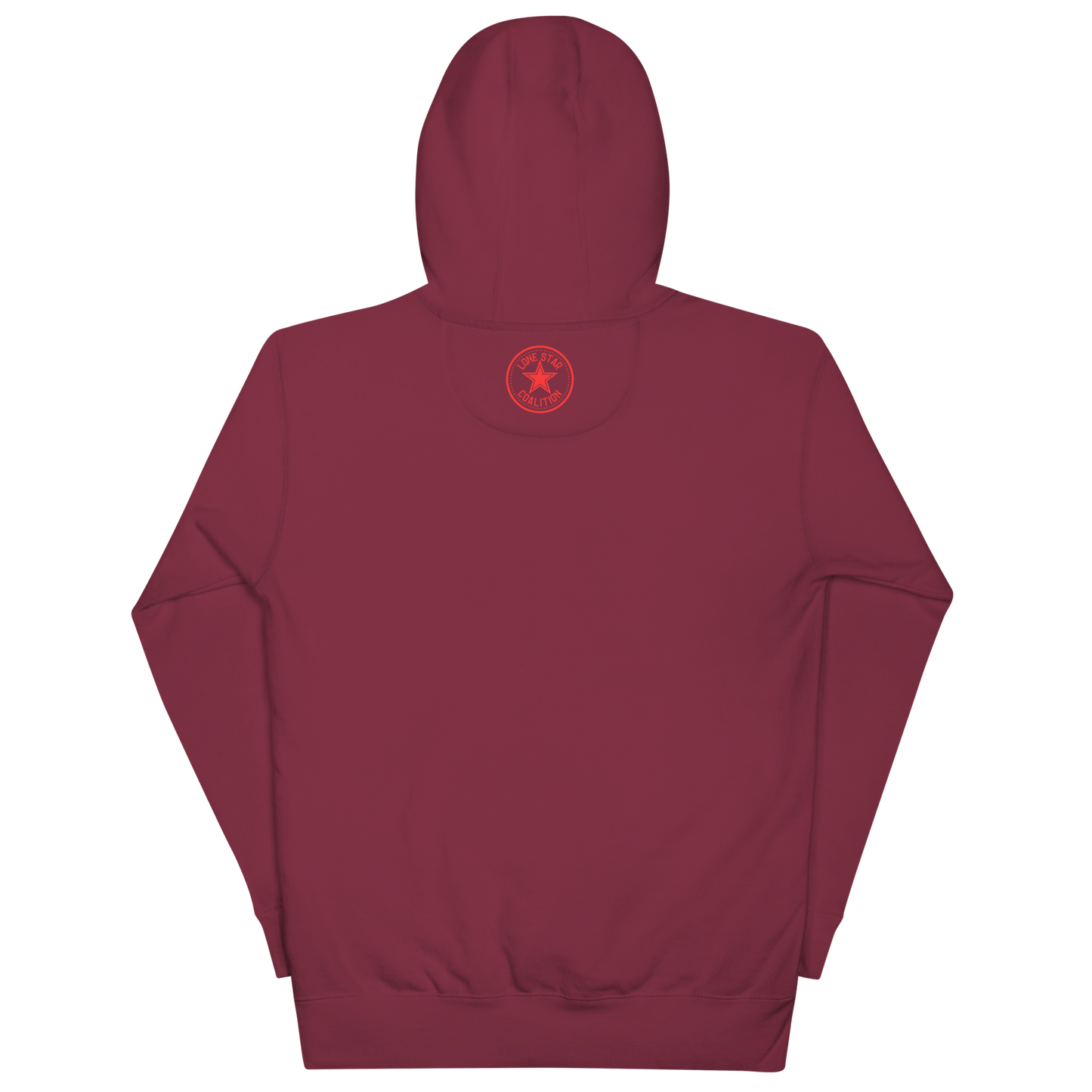 Fort Worth 817 WHT font RED outline Unisex Hoodie