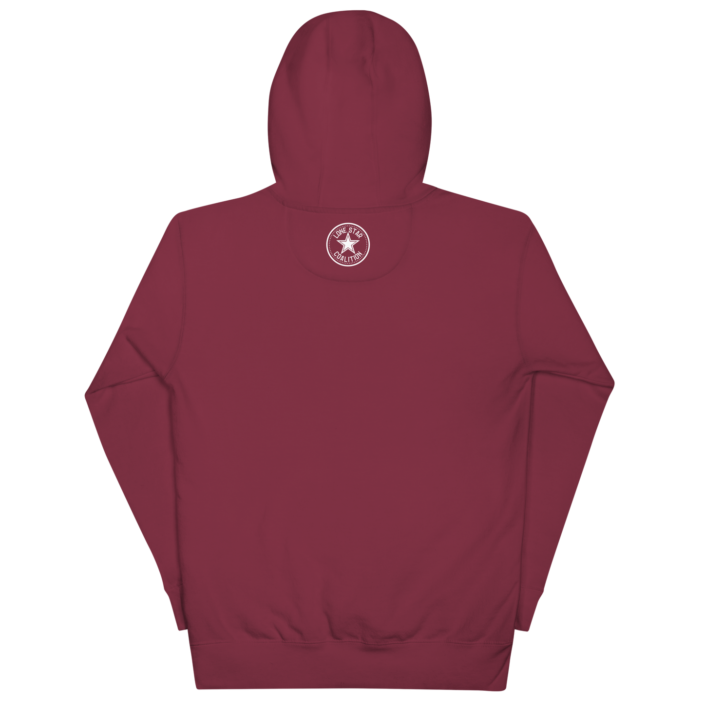 Fort Worth 817 WHT font BLK outline Unisex Hoodie